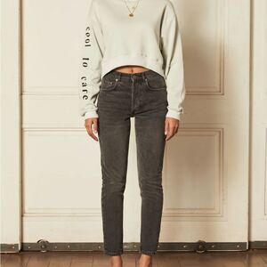 Boyish high rise, skinny Charcoal Jeans size 23 new with tags